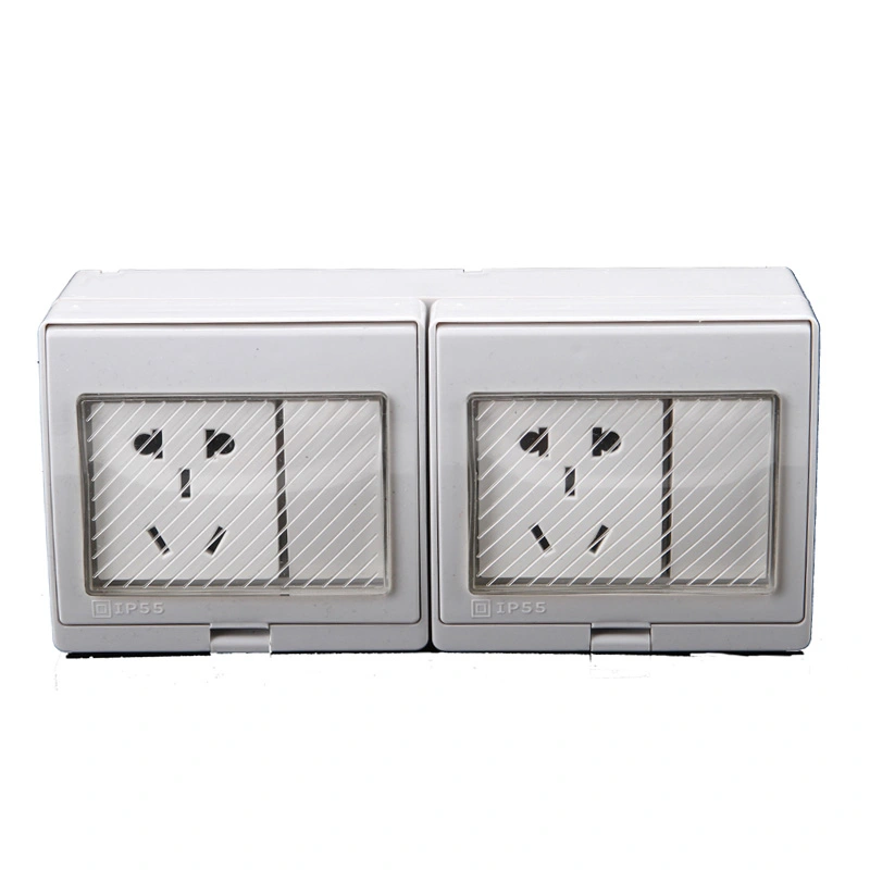 IP55 Series 5 Pin Multifunction Wall Socket with Switch for Home