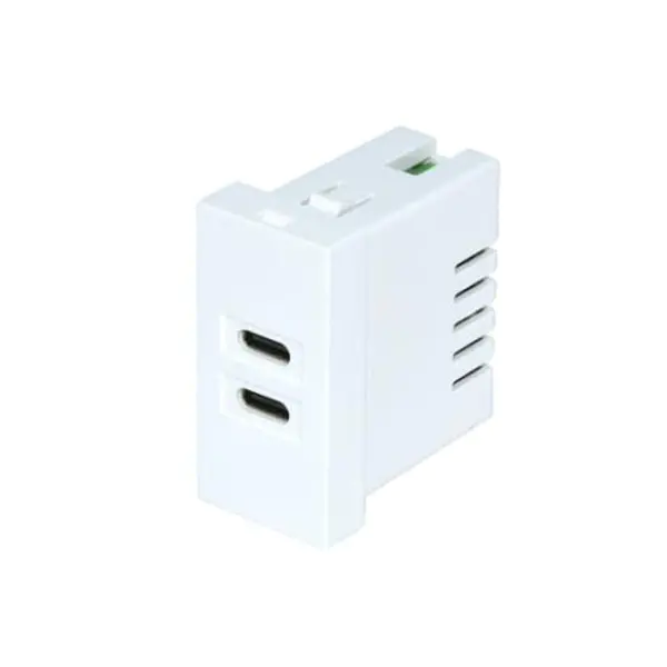 Twin Port TypeC+C Usb Charger Socket Module